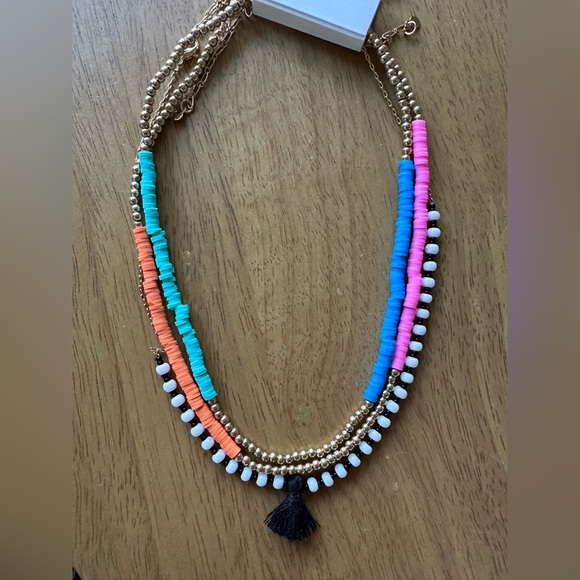 NWT Francesca’s multi chain beaded necklace - Picture 1 of 2
